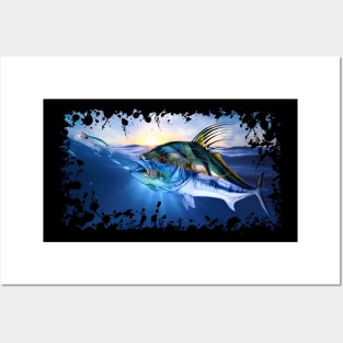 Rooster fish Posters and Art